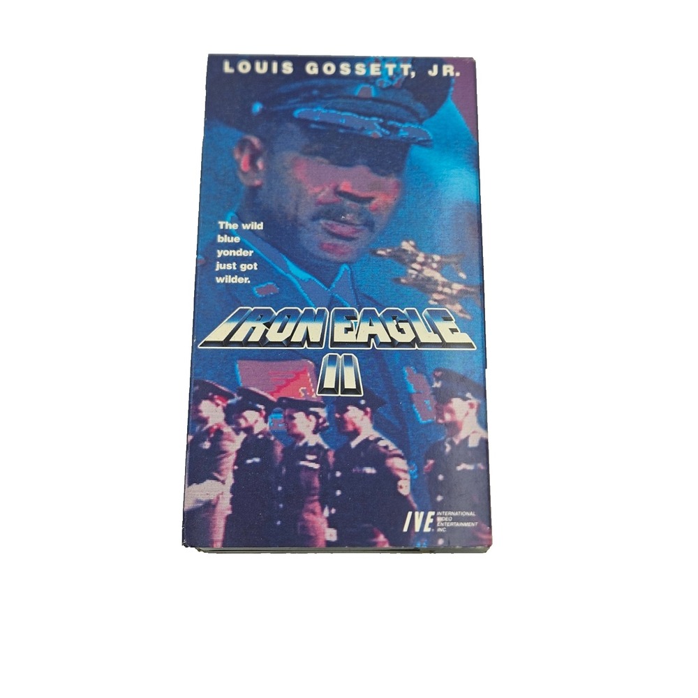 Iron Eagle II VHS Louis Gossett Jr Action Military Vintage‎ Tape